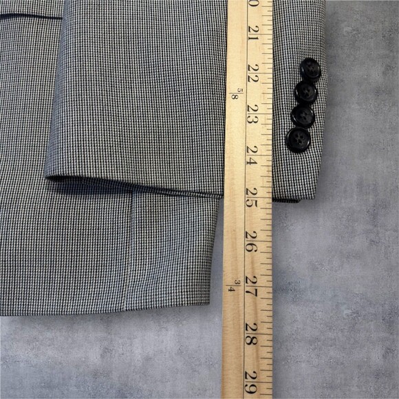 STAFFORD Mens 50R Gray Blazer Sport Coat Two Button Jacket Suit Classic - Picture 12 of 16